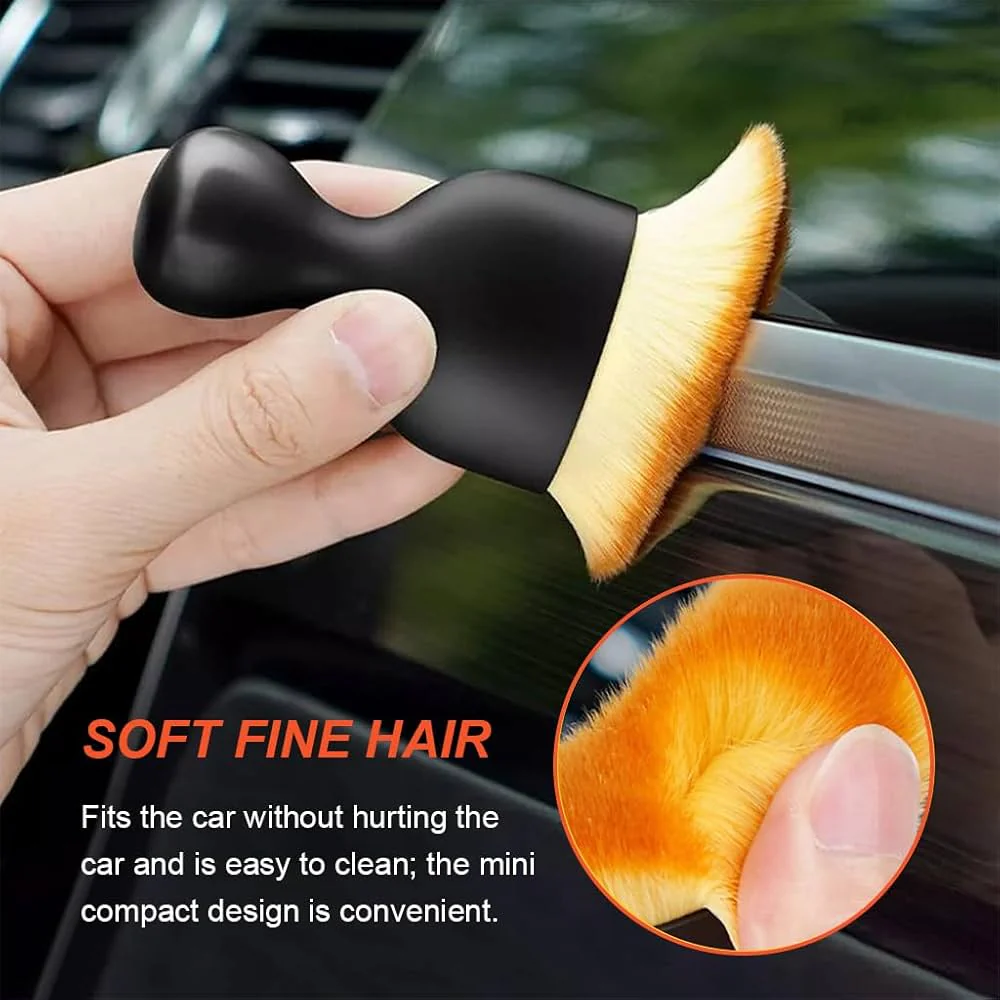 4 Pack Car Detailing Brush, Car Brush for Detailing Interior Soft Bristles - Image 2