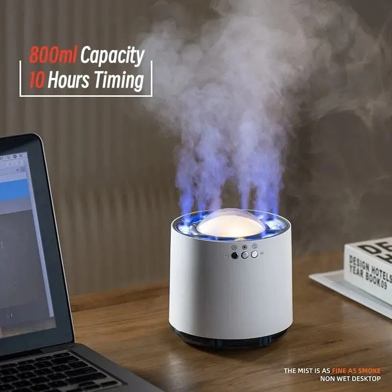 6 Nozzle Dynamic Humidifier, Mist Air Humidifier with Colorful LED Light, Home RGB Led Light Aroma Diffuser - Image 3