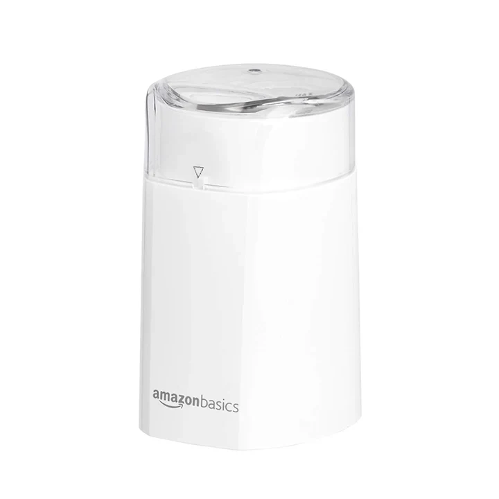 Amazon Basics Electric Coffee Grinder - White