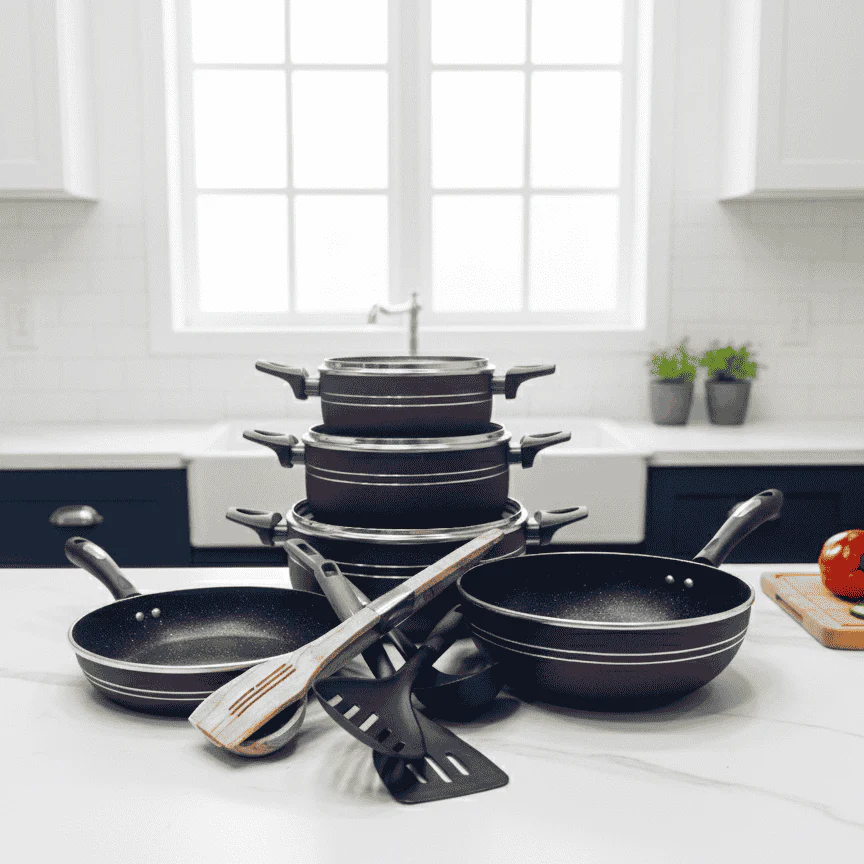 Black & Decker 18 Piece Non Stick Cookware Set - England Made