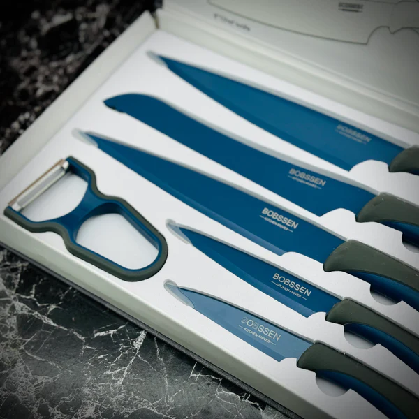 Bobssen 6pcs Kitchen Knife Set With Ceramic Peeler - Image 11