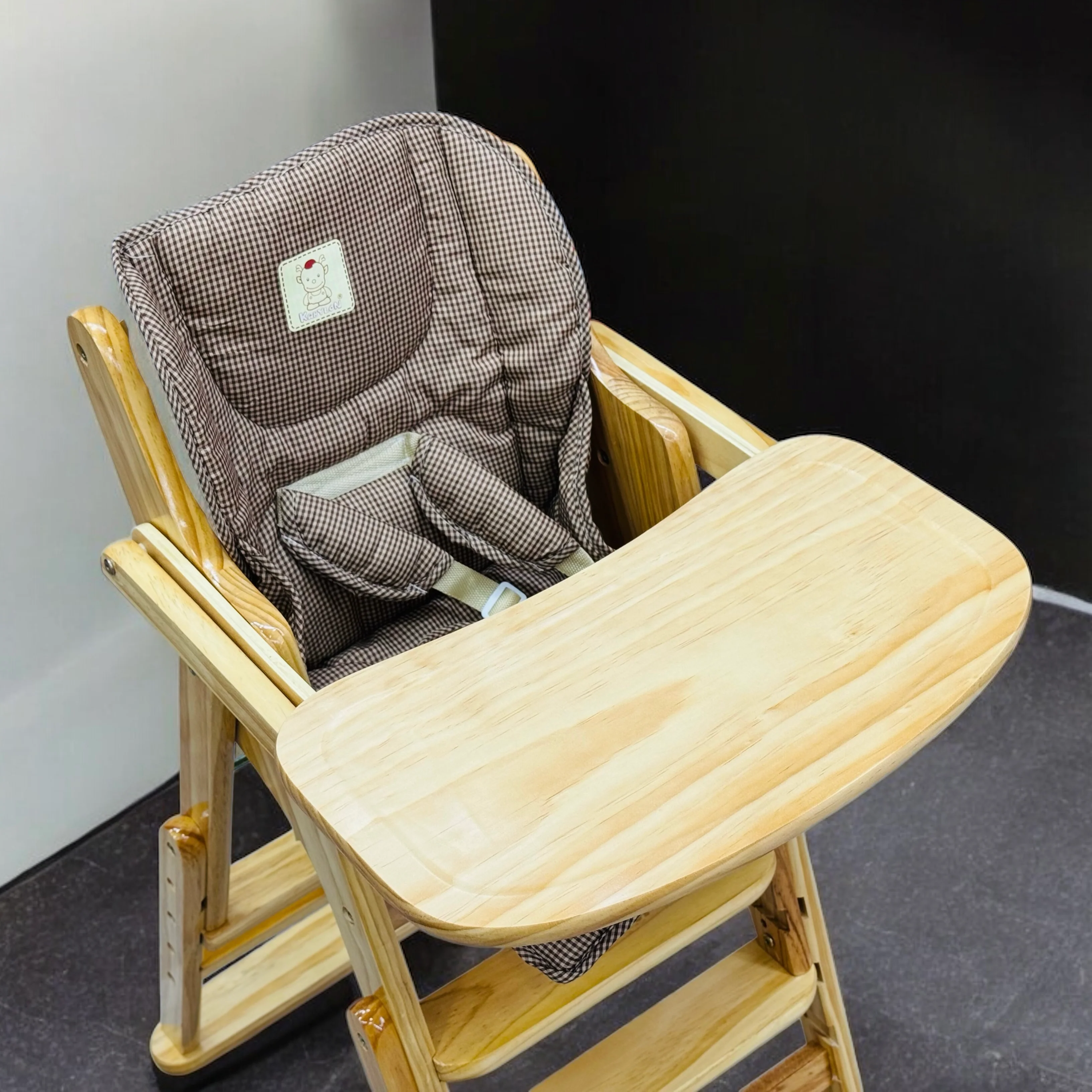 Imported Baby Wooden Cot and Exquisite Imported Baby Wooden Chair Pair Set - Image 5