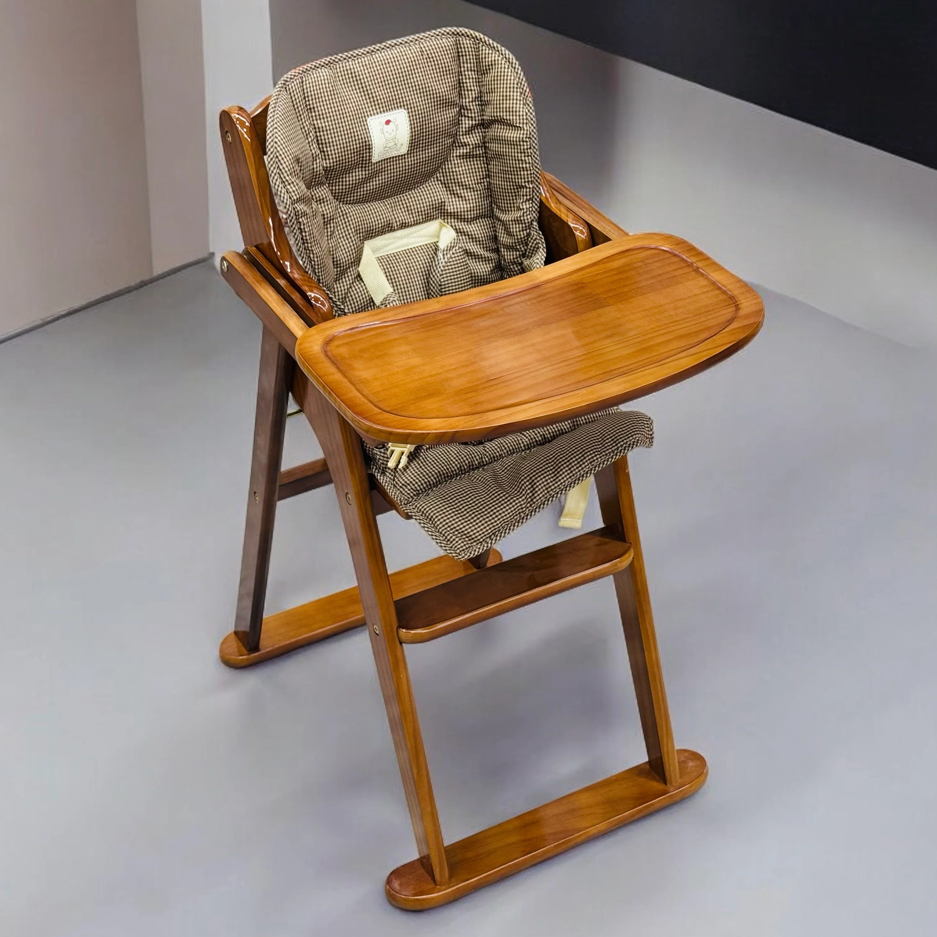 Imported Baby Wooden Cot and Exquisite Imported Baby Wooden Chair Pair Set - Image 6