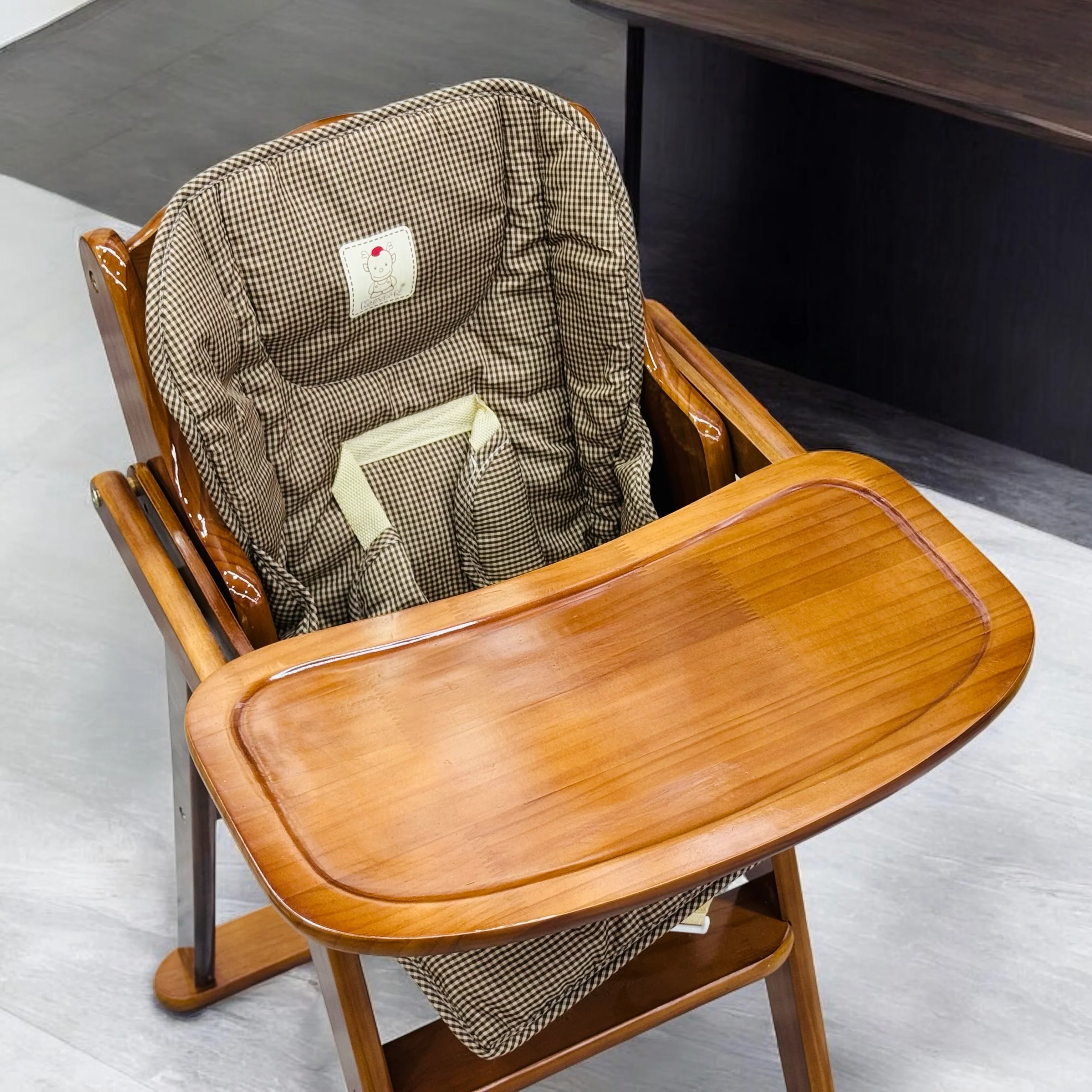 Imported Baby Wooden Cot and Exquisite Imported Baby Wooden Chair Pair Set - Image 7