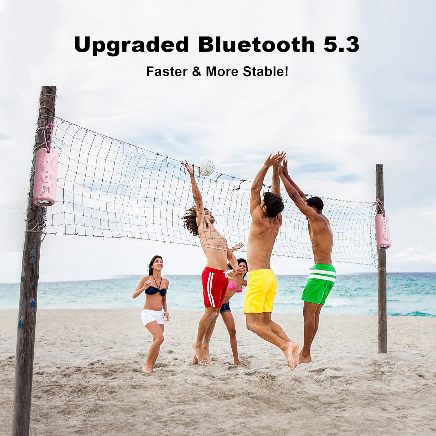 MIATONE Boombox Portable Bluetooth and Wireless Speaker - RGB Outdo Speaker - Image 6