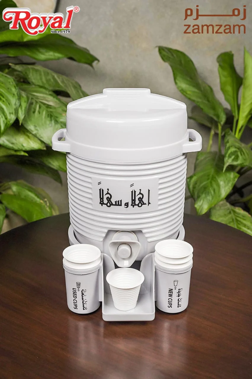 Mini Zamzam Dispenser 2L with 50ml ZamZam water Bottle - Image 2