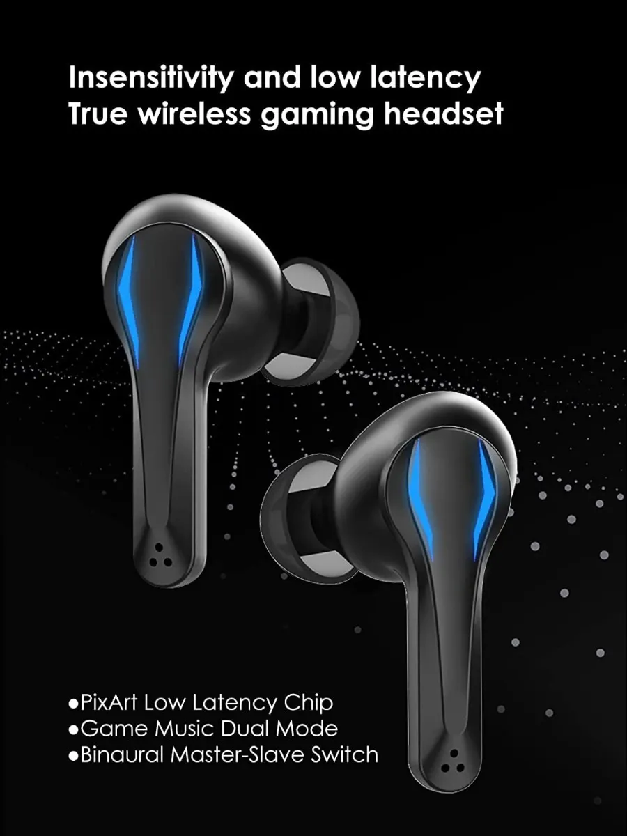 Occiam MD012 Gamer Wireless Bluetooth Earbuds - True Wireless, Deep Bass, Long Battery Life - Image 3