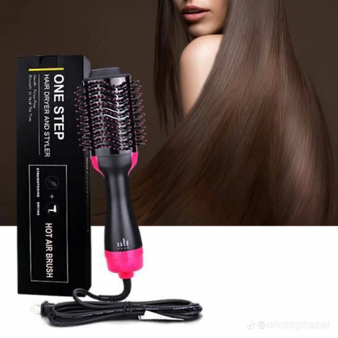One Step Hair Dryer And Styler - Hot Air Brush - Image 8