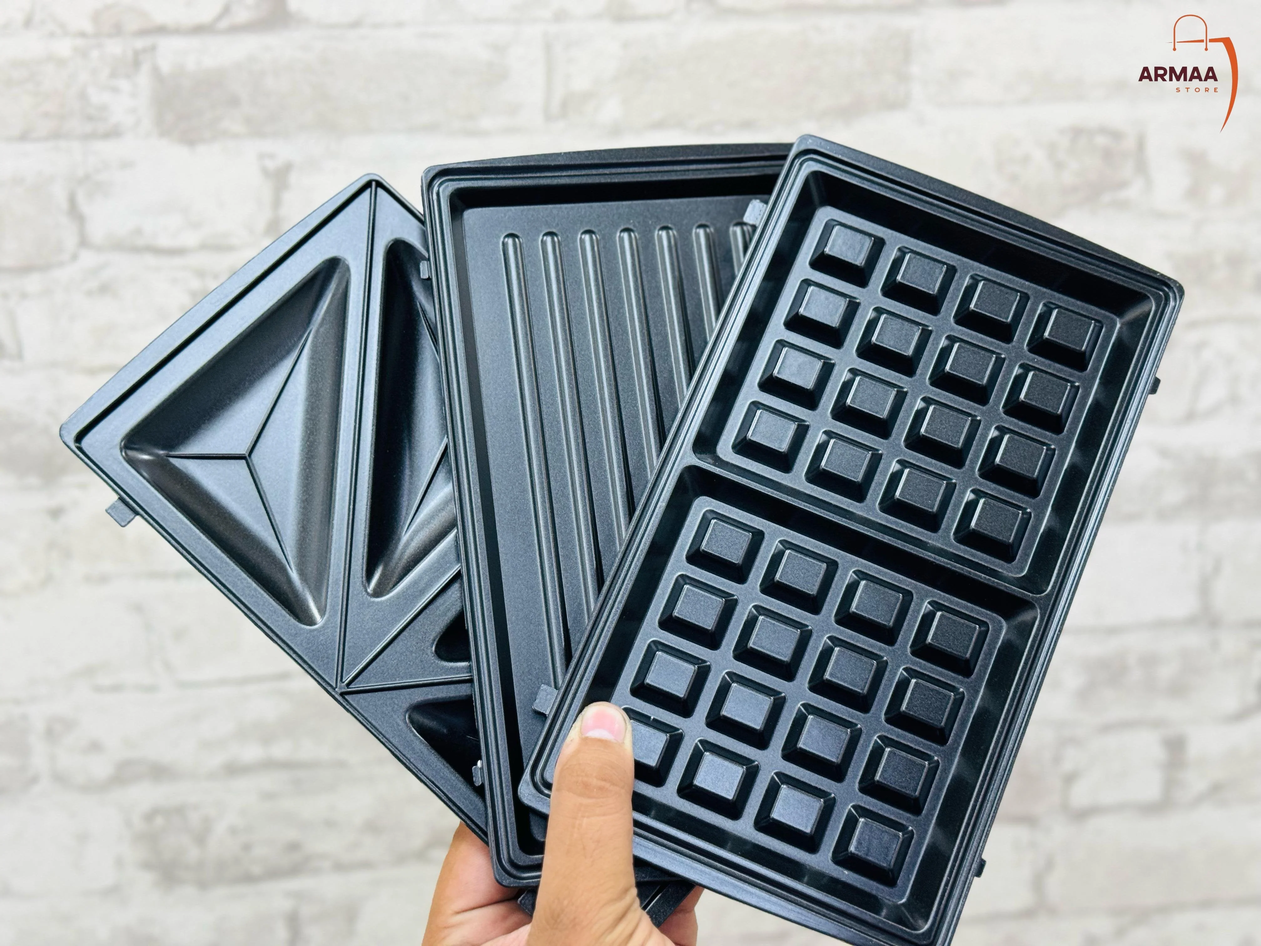 Raf 3 in 1 Sandwich Maker | Sandwich Maker with Grill, and Waffle plates - Image 4