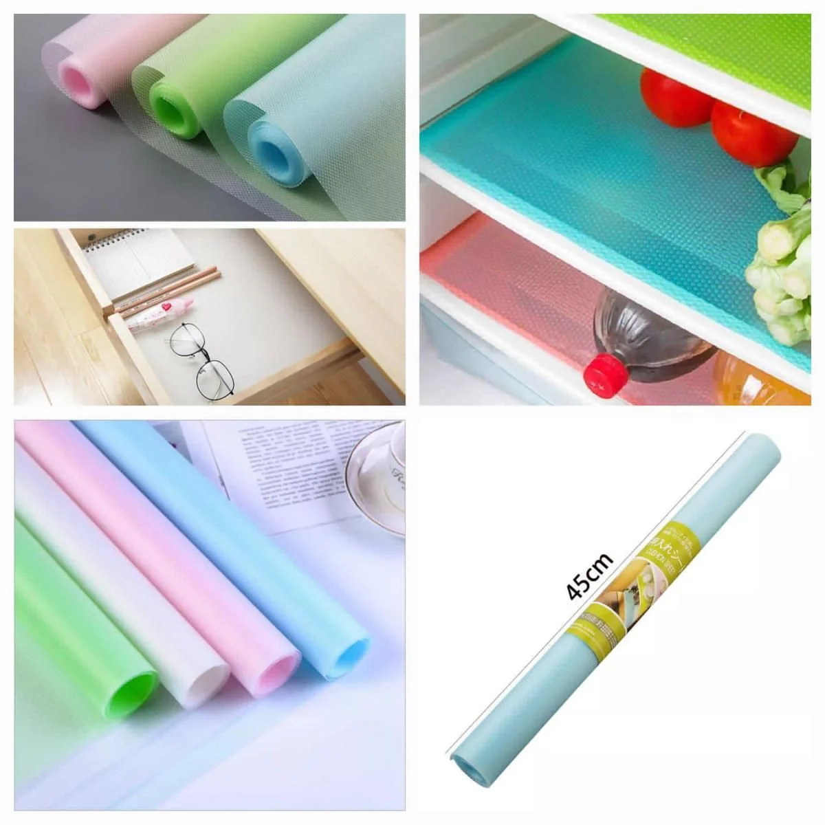 Sheets Reusable Refrigerator Mats Cabinet Non slip waterproof mate | 4 Pcs Set