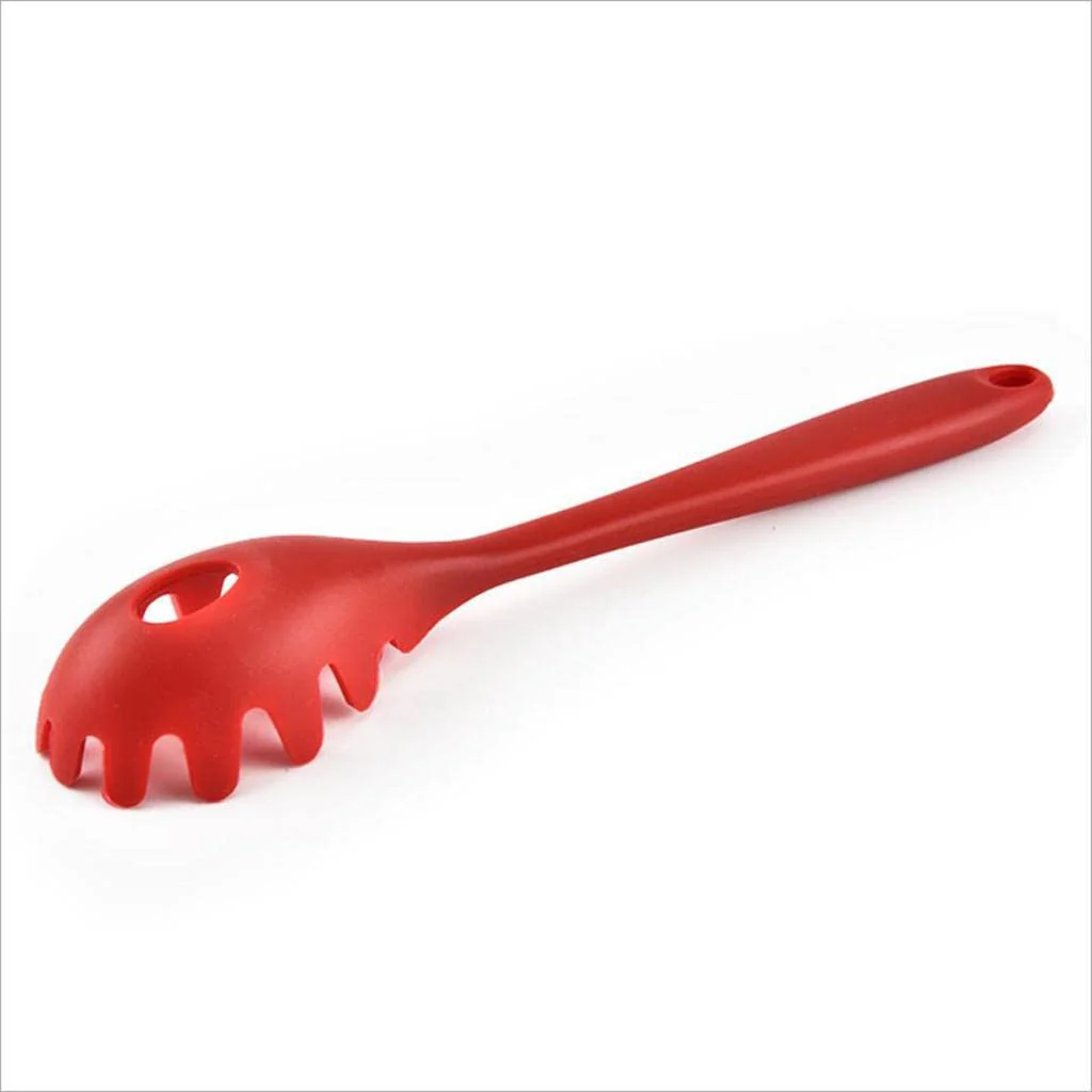 Silicone Pasta, Noodle and Spaghetti Spoon (Fork, and Server Tongs) - Image 2