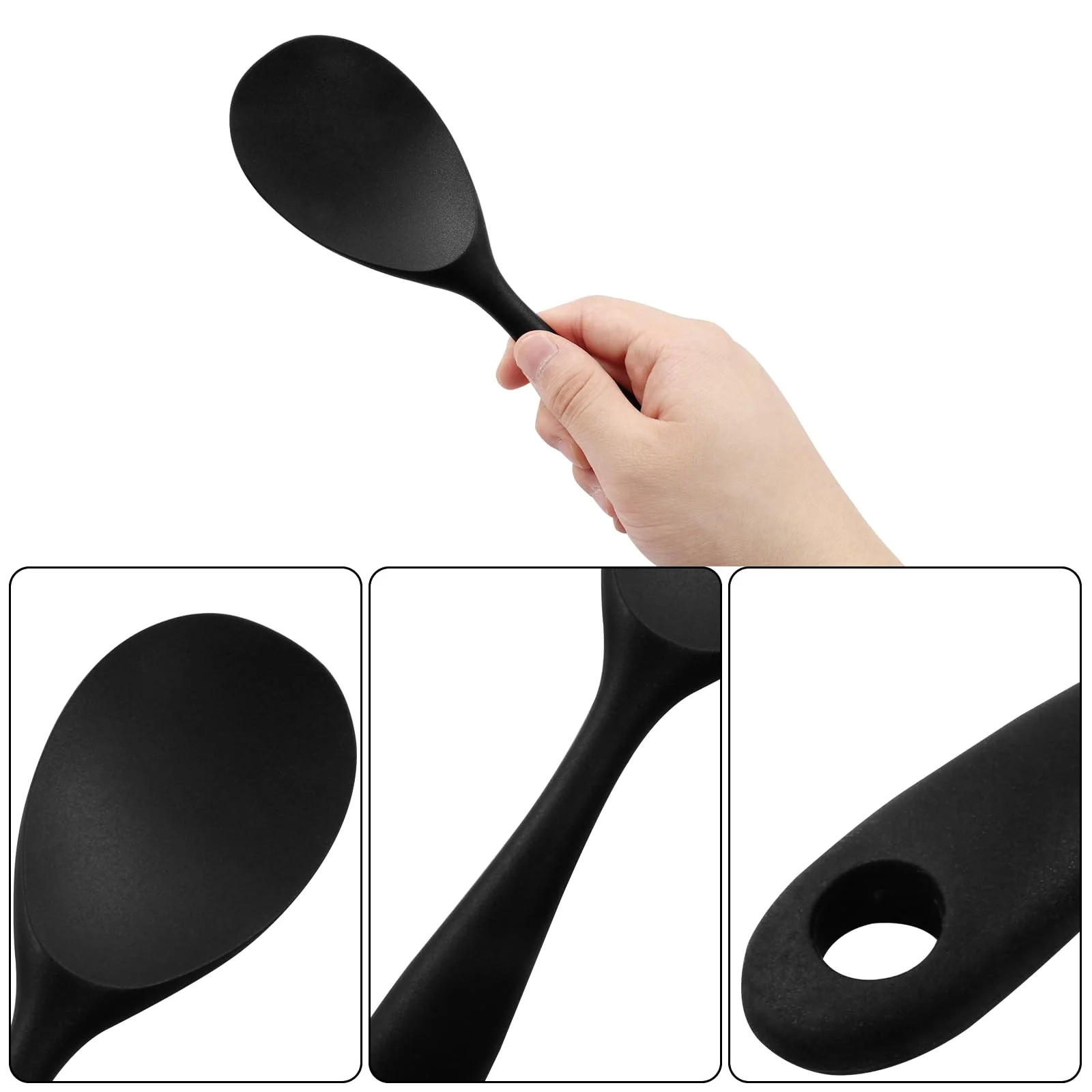 Silicone Rice Paddle Non-Stick Heat Resistant Spoon - Image 5