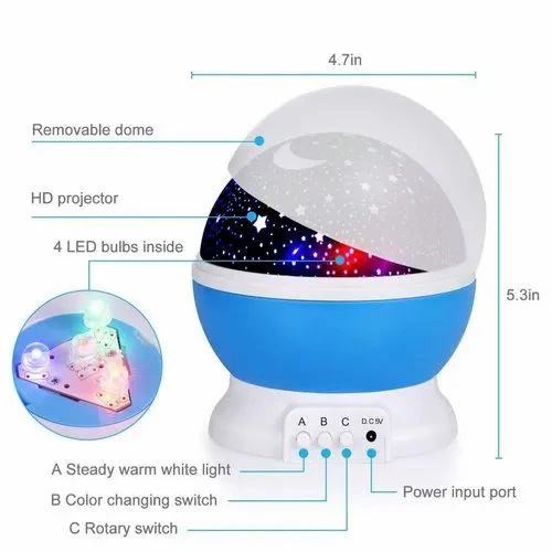 Star Master Dream Rotating Color Changing Projection Lamp - Image 4