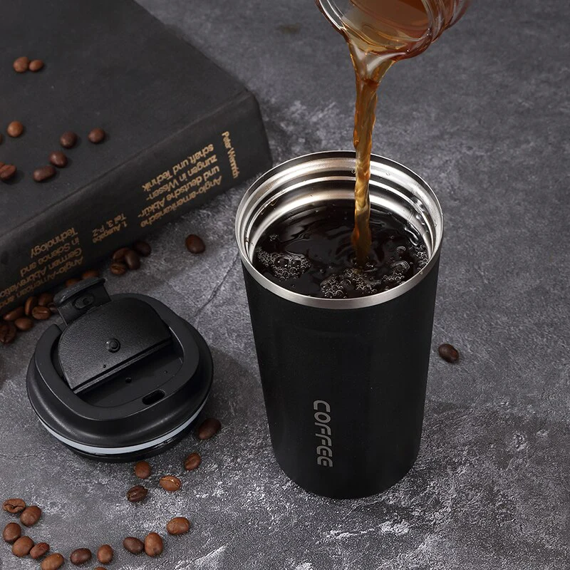 Thermos Flask Coffee Mug with Display 380ML - Image 3